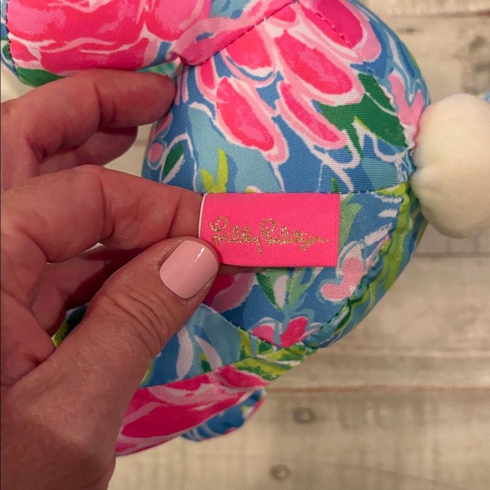 Lilly Pulitzer Zanzibar Floral Bunny Rabbit Stuffed Animal - Picture 7 of 8